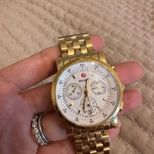 Gold Michele Watch